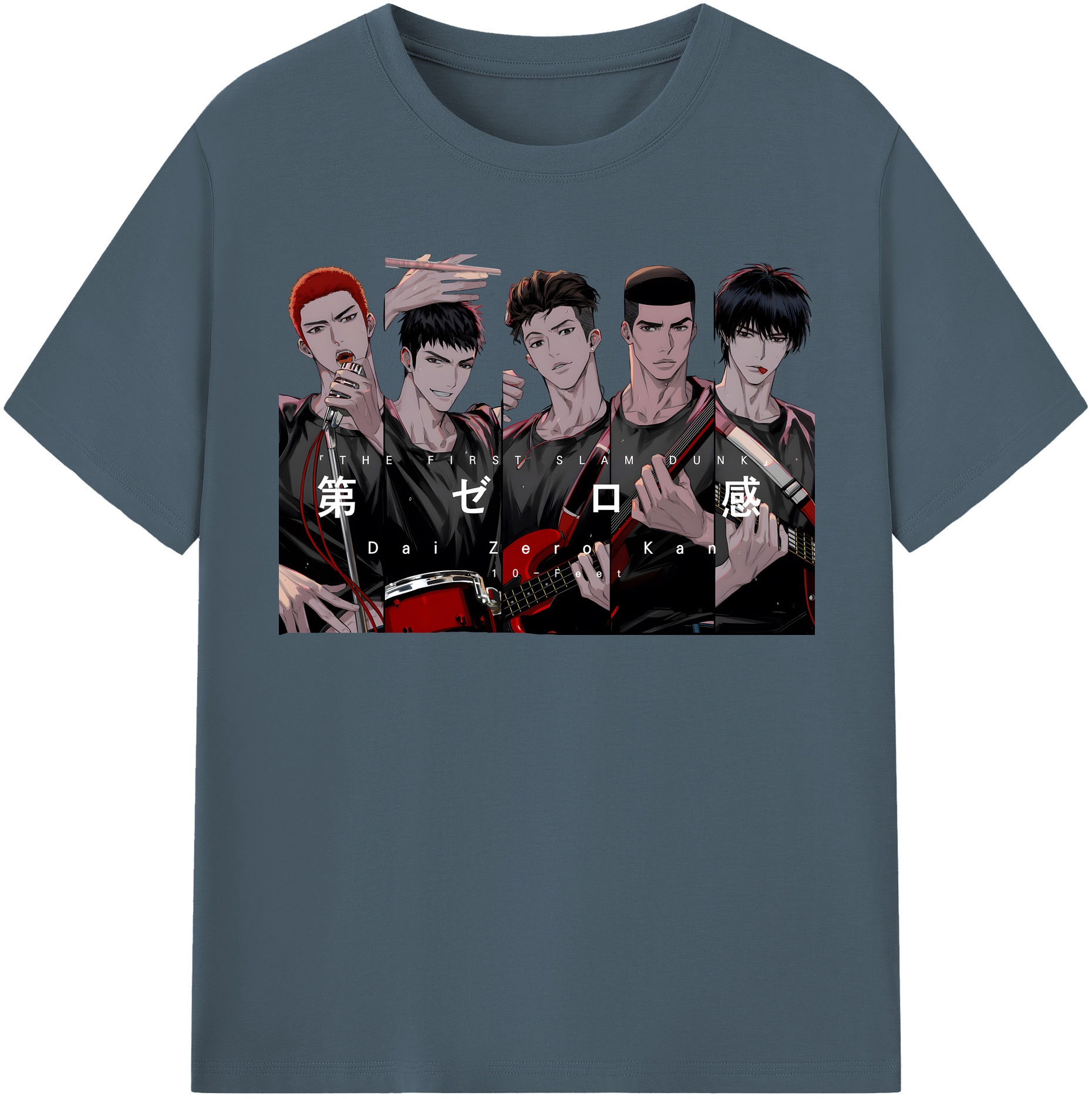 SLAM DUNK／スラムダンク 綿100％半袖Tシャツ（フロントプリント）